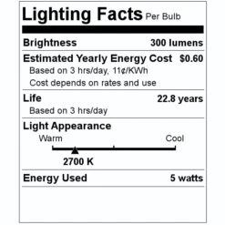 TCP LED Light Bulb (24941) 7 TCP LED Light Bulb (24941) -Light Bulbs Shop 24941 Lighting Facts Labelmd