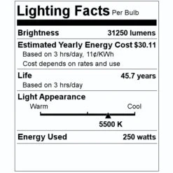 Olympia Lighting LED Light Bulb (25012) 5 Olympia Lighting LED Light Bulb (25012) -Light Bulbs Shop 25012 Lighting Facts Labelmd