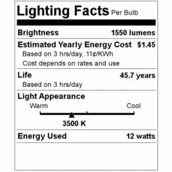 GE LED Light Bulb (26544) 7 GE LED Light Bulb (26544) -Light Bulbs Shop 26544 Lighting Facts Labelmd