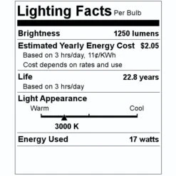 TCP LED Light Bulb (26583) 7 TCP LED Light Bulb (26583) -Light Bulbs Shop 26583 Lighting Facts Labelmd