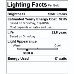TCP LED Light Bulb (26767) 7 TCP LED Light Bulb (26767) -Light Bulbs Shop 26767 Lighting Facts Labelmd