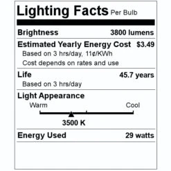 TCP LED Flat Panel (27348) 7 TCP LED Flat Panel (27348) -Light Bulbs Shop 27348 Lighting Facts Labelmd