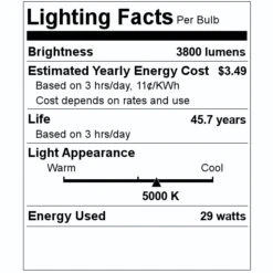 TCP LED Flat Panel (27350) 7 TCP LED Flat Panel (27350) -Light Bulbs Shop 27350 Lighting Facts Labelmd