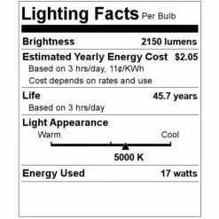TCP LED Light Bulb (27382) 7 TCP LED Light Bulb (27382) -Light Bulbs Shop 27382 Lighting Facts Labelmd