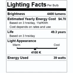 TCP LED Troffer (27404) 7 TCP LED Troffer (27404) -Light Bulbs Shop 27404 Lighting Facts Labelmd