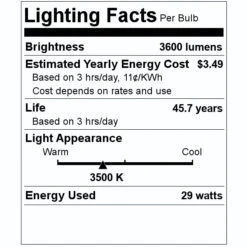 TCP LED Flat Panel (27476) 7 TCP LED Flat Panel (27476) -Light Bulbs Shop 27476 Lighting Facts Labelmd
