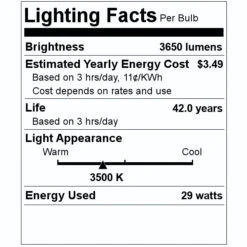 TCP LED Troffer (27800) 7 TCP LED Troffer (27800) -Light Bulbs Shop 27800 Lighting Facts Labelmd