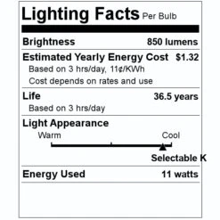 TCP LED Retrofit Kit (28348) 7 TCP LED Retrofit Kit (28348) -Light Bulbs Shop 28348 Lighting Facts Labelmd