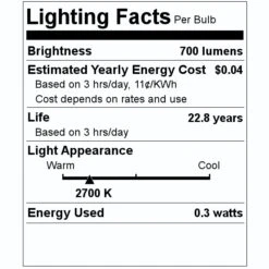 TCP LED Light Bulb (28805) 7 TCP LED Light Bulb (28805) -Light Bulbs Shop 28805 Lighting Facts Labelmd