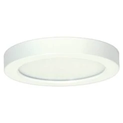 7" - 13.5 Watt - 120 Volt - 3,000K - White Finish - Round - Flush Mount - Blink Collection - Dimmable| Satco LED Ceiling Light Fixture -Light Bulbs Shop 29331md