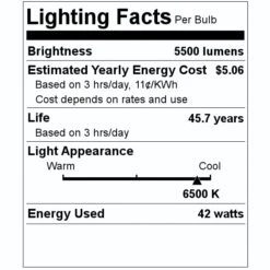 TCP LED Light Bulb (30573) 7 TCP LED Light Bulb (30573) -Light Bulbs Shop 30573 Lighting Facts Labelmd