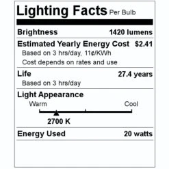 Nuvo LED Pendant Light Fixture (32442) -Light Bulbs Shop 32442 Lighting Facts Labelmd