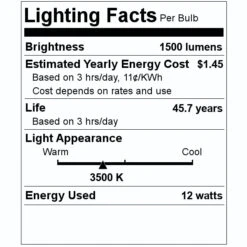Green Creative LED Light Bulb (34887) 7 Green Creative LED Light Bulb (34887) -Light Bulbs Shop 34887 Lighting Facts Labelmd