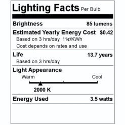 Next Glow LED Light Bulb (35053) 9 Next Glow LED Light Bulb (35053) -Light Bulbs Shop 35053 Lighting Facts Labelmd