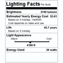 Maxlite LED Lensed Retrofit Kit (35865) -Light Bulbs Shop 35865 Lighting Facts Labelmd