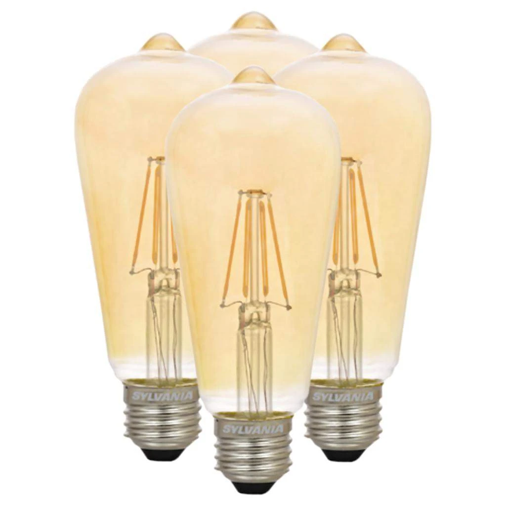 Sylvania LED Antique Filament Light Bulb (4 Pack) (40329) 3 Sylvania LED Antique Filament Light Bulb (4 Pack) (40329)
