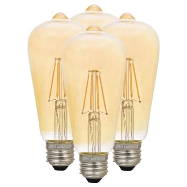 Sylvania LED Antique Filament Light Bulb (4 Pack) (40329) 4 Sylvania LED Antique Filament Light Bulb (4 Pack) (40329) - Image 2