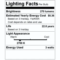 Maxlite LED Light Bulb (41118) 7 Maxlite LED Light Bulb (41118) -Light Bulbs Shop 41118 Lighting Facts Labelmd