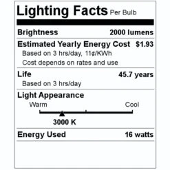 Sylvania LED Light Bulb (41696) 7 Sylvania LED Light Bulb (41696) -Light Bulbs Shop 41696 Lighting Facts Labelmd