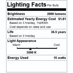 Philips LED Light Bulb (464255) 7 Philips LED Light Bulb (464255) -Light Bulbs Shop 464255 Lighting Facts Labelmd
