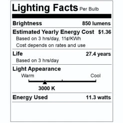 Feit Electric LED Downlight Retrofit (47170) -Light Bulbs Shop 47170 Lighting Facts Labelmd