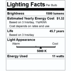Philips LED Light Bulb (476481) 7 Philips LED Light Bulb (476481) -Light Bulbs Shop 476481 Lighting Facts Labelmd