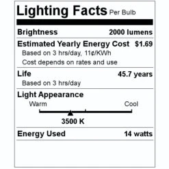 Philips LED Light Bulb (476507) -Light Bulbs Shop 476507 Lighting Facts Labelmd