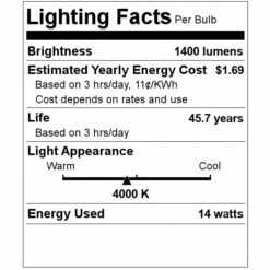 Sunlite LED Fixture (48247) 7 Sunlite LED Fixture (48247) -Light Bulbs Shop 48247 Lighting Facts Labelmd