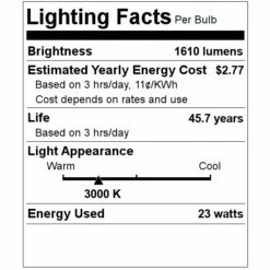 Sunlite LED Wall Sconce (49137) 7 Sunlite LED Wall Sconce (49137) -Light Bulbs Shop 49137 Lighting Facts Labelmd