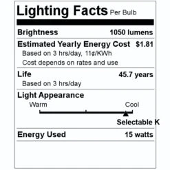 Sunlite LED Light Engine (49196) -Light Bulbs Shop 49196 Lighting Facts Labelmd