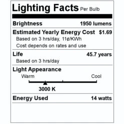 GE LED Light Bulb (50615) 7 GE LED Light Bulb (50615) -Light Bulbs Shop 50615 Lighting Facts Labelmd