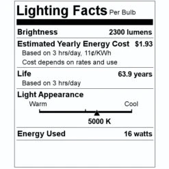 Philips LED Troffer Fixture (4 Pack) (524363) 7 Philips LED Troffer Fixture (4 Pack) (524363) -Light Bulbs Shop 524363 Lighting Facts Labelmd