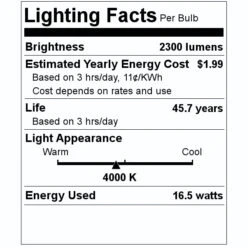 Philips LED Light Bulb (532911) 7 Philips LED Light Bulb (532911) -Light Bulbs Shop 532911 Lighting Facts Labelmd