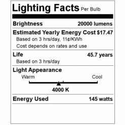 Philips LED High Bay (557231) 7 Philips LED High Bay (557231) -Light Bulbs Shop 557231 Lighting Facts Labelmd