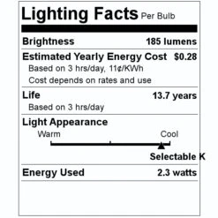 Philips LED Light Bulb (3 Pack) (566653) 7 Philips LED Light Bulb (3 Pack) (566653) -Light Bulbs Shop 566653 Lighting Facts Labelmd