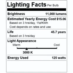 Liton LED Lumen Cannon (61530) -Light Bulbs Shop 61530 Lighting Facts Labelmd