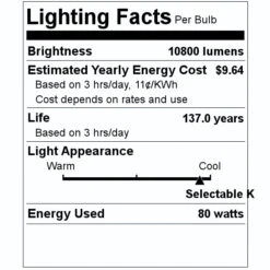 Sylvania LED Wall Pack (61830) 7 Sylvania LED Wall Pack (61830) -Light Bulbs Shop 61830 Lighting Facts Labelmd
