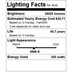 Sylvania LED High Bay (61990) 7 Sylvania LED High Bay (61990) -Light Bulbs Shop 61990 Lighting Facts Labelmd