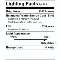 Sylvania LED Recessed Downlight (62123) 7 Sylvania LED Recessed Downlight (62123) -Light Bulbs Shop 62123 Lighting Facts Labelmd