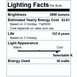 Sylvania LED Mini Wall Pack (62175) 7 Sylvania LED Mini Wall Pack (62175) -Light Bulbs Shop 62175 Lighting Facts Labelmd