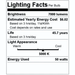 Sylvania LED Wallpack Light Fixture (65530) 7 Sylvania LED Wallpack Light Fixture (65530) -Light Bulbs Shop 65530 Lighting Facts Labelmd 1