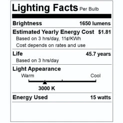 Nuvo LED Wall Pack (67155) 7 Nuvo LED Wall Pack (67155) -Light Bulbs Shop 67155 Lighting Facts Labelmd