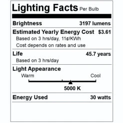 Morris LED HID Light Bulb (70600) 7 Morris LED HID Light Bulb (70600) -Light Bulbs Shop 70600 Lighting Facts Labelmd