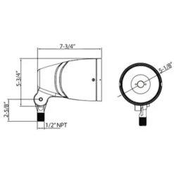Morris LED Bullet Flood Light (71374) -Light Bulbs Shop 71374addmd