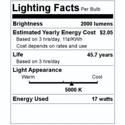 Morris LED Designer Mini Wall Pack Fixture (71524) -Light Bulbs Shop 71524 Lighting Facts Labelmd