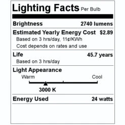 Morris LED Bullet Flood Light (71669) -Light Bulbs Shop 71669 Lighting Facts Labelmd