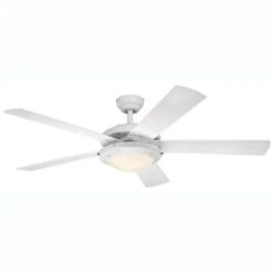 Westinghouse 52" - 16 Watt - 5 Blade - White Finish - 3,000K - Natural White - Reverse Airflow - Triple Capacitor