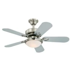 Westinghouse LED Ceiling Fan (72303) -Light Bulbs Shop 72303silverbladesmd