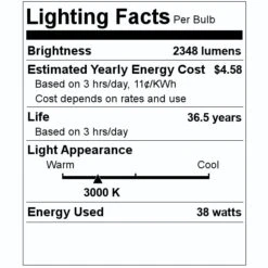 Morris LED Trac Light Fixture (72717) -Light Bulbs Shop 72717 Lighting Facts Labelmd
