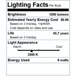 Litetronics LED Light Bulb (73930) 7 Litetronics LED Light Bulb (73930) -Light Bulbs Shop 73930 Lighting Facts Labelmd